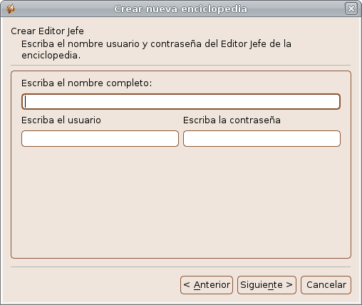 Paso 4 del Asistente para crear nueva Enciclopedia
